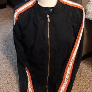 Harley bedazzled biker jacket